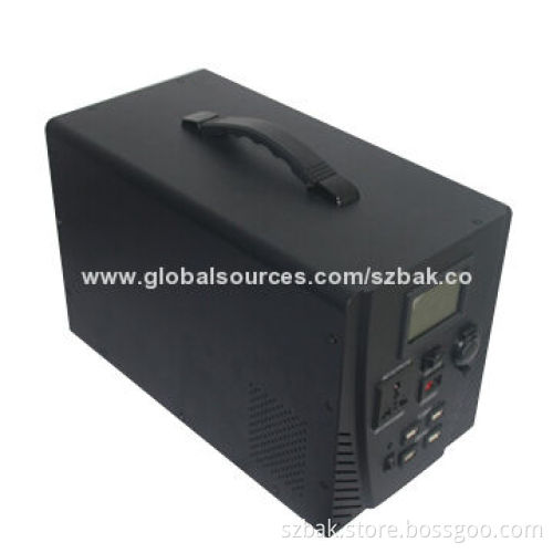Portable Solar Power System with 500W Power, Can be Charged by Solar DC Power and AC Power